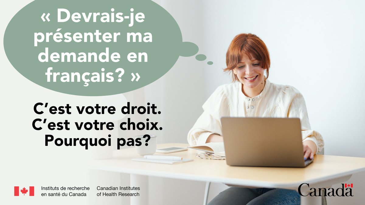 IRSC_CIHR's tweet photo. Vous avez le droit de présenter vos demandes dans la langue officielle de votre choix. Vous ne serez aucunement désavantagé.

Les propositions sont soumises à l’examen d’évaluateurs qualifiés, indépendamment de la langue utilisée : https://t.co/MlFIPpkU38 https://t.co/KJ4vQH0yp3