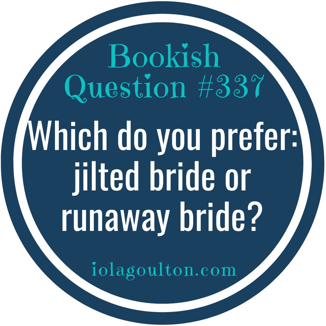 IolaGoulton's tweet image. Which do you prefer: jilted bride or runaway bride? Interesting question! A jilted bride is always going to have my sympathy …
iolagoulton.com/bookish-questi…
#BookishQuestion
#BookChat