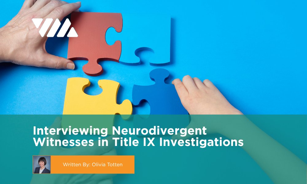 vmlawcorp's tweet photo. Interviews are the heart of a Title IX investigation. But what happens when the witness across from you processes, communicates, or engages differently than you expect?
https://t.co/YNAoRZq9L8 

#TitleIX #WorkplaceInvestigations #Neurodiversity https://t.co/a0ByXVzYTX