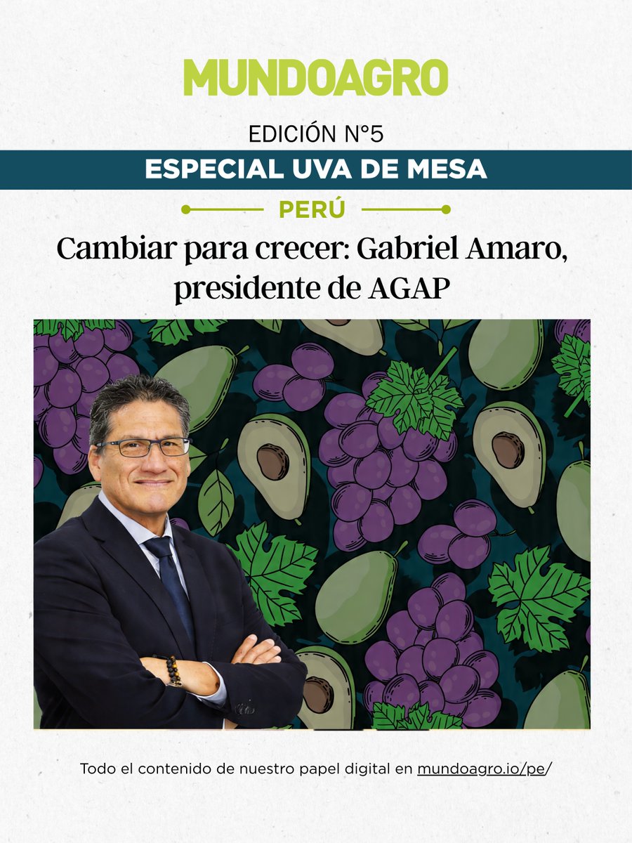 mundoagrochile's tweet image. Cambiar para crecer: El llamado de Gabriel Amaro ante los desafíos del agro peruano 🚜📈

 mundoagro.io/pe/cambiar-par…

#Mundoagro #Agap #GabrielAmaro #Agroexportación #Perú #Agroindustria #Competitividad #LiderazgoAgrario #EconomíaPeruana #DesarrolloSostenible #AgriculturaPeruana