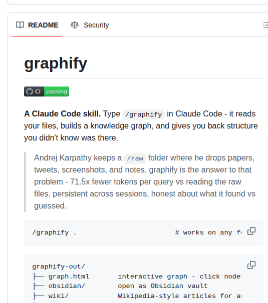 _thegb_'s tweet image. 🚀 Novo: Graphify! Construa Knowledge Graphs para Claude Code com redução de tokens e performance otimizada. Descubra como transformar seu código em dados inteligentes. #AI #Graph #ClaudeCode github.com/m8e/graphify