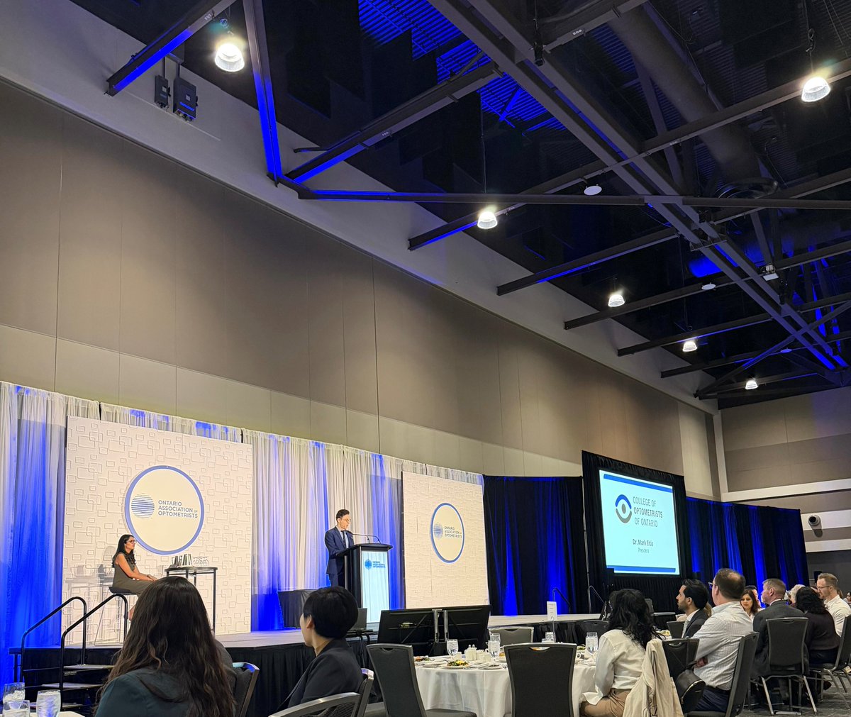 CollegeOptom's tweet photo. #ThrowbackThursday to when our President @DrMarkEltis, Optometrist attended the 2026 @ONOptometrists' Symposium! It is always a pleasure to connect with our members and learn alongside peers. Thank you again to the OAO for inviting us! https://t.co/kxKYBYJEE3