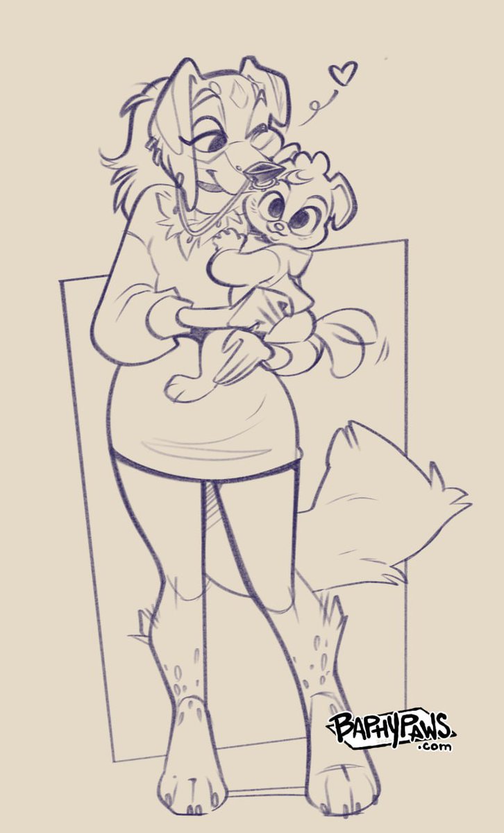 DirtyDaemon666's tweet photo. Mama dog 🥰

Art by BaphyPaws https://t.co/SpprOmbrXZ