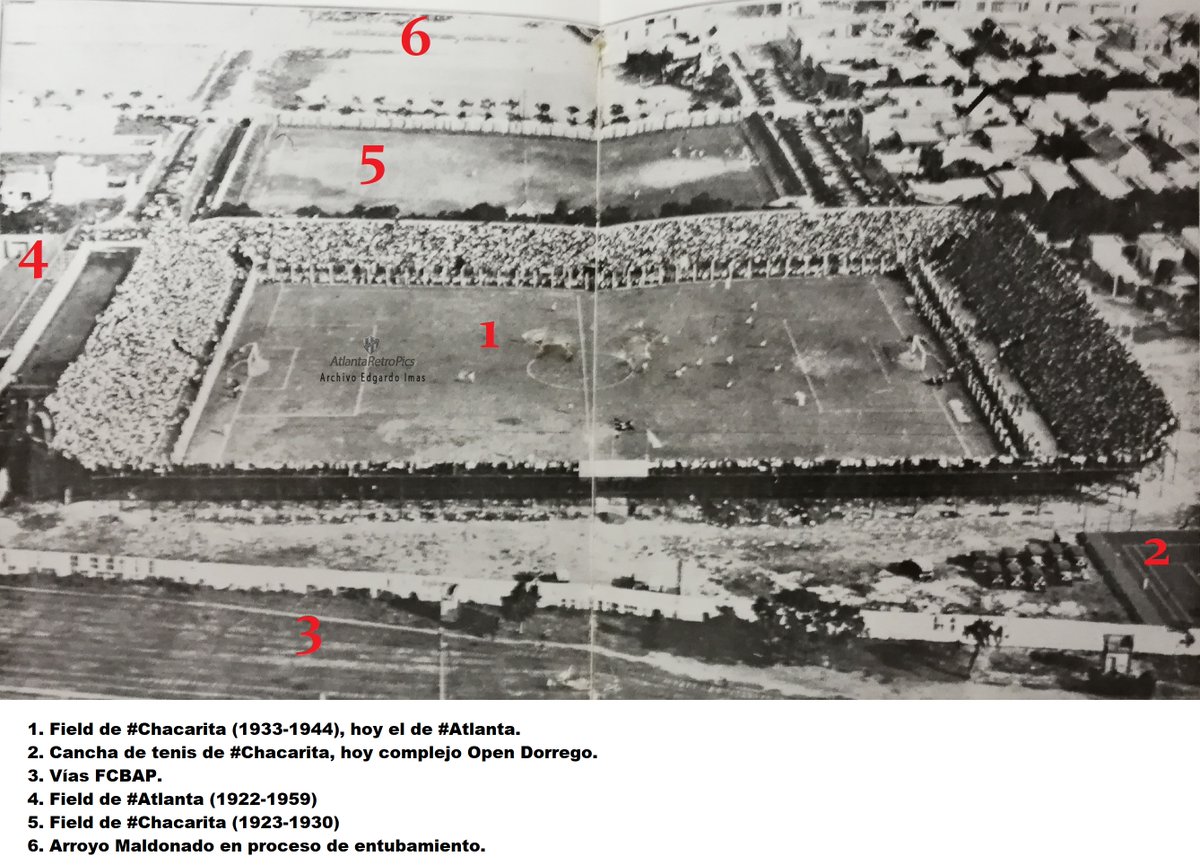 AtlantaRetro2's tweet image. 👉El paisaje de #VillaCrespo en 1933 y su evolución.

▶️En 1941, #Atlanta el predio con n° 1 de referencia (📷1).

▶️En 1944 se desmantela n° 1 y tiene lugar el éxodo.

▶️En 1960 llega la renovación de n° 1 (📸 2).