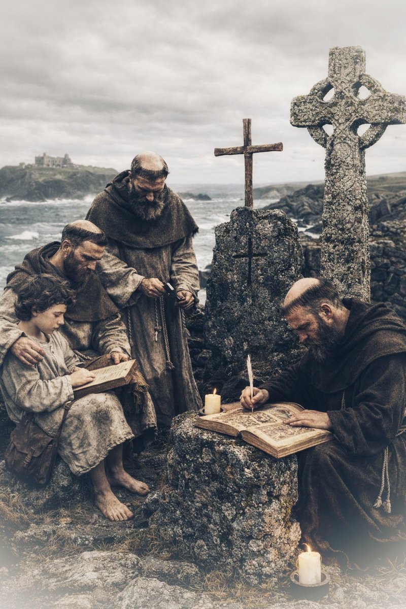 Englishremnant's tweet photo. Before Augustine of Canterbury arrived in 597, Christianity was already present in Britain. Often called Celtic Christianity, it was a native, disciplined form of the faith rooted in monastic life, Scripture, and local communities.

By the 4th century, British bishops were attending councils, and monasteries were active across the land. Missionaries like Aidan of Lindisfarne, Cuthbert of Lindisfarne, and Chad of Mercia helped spread the Gospel among the people.

It was simple, austere, and tied closely to the land and its people. After the Synod of Whitby, Roman customs were adopted, but the foundation had already been laid.

An early English Christianity, orthodox, disciplined, and rooted in the land. 🏴󠁧󠁢󠁥󠁮󠁧󠁿

Christ is King