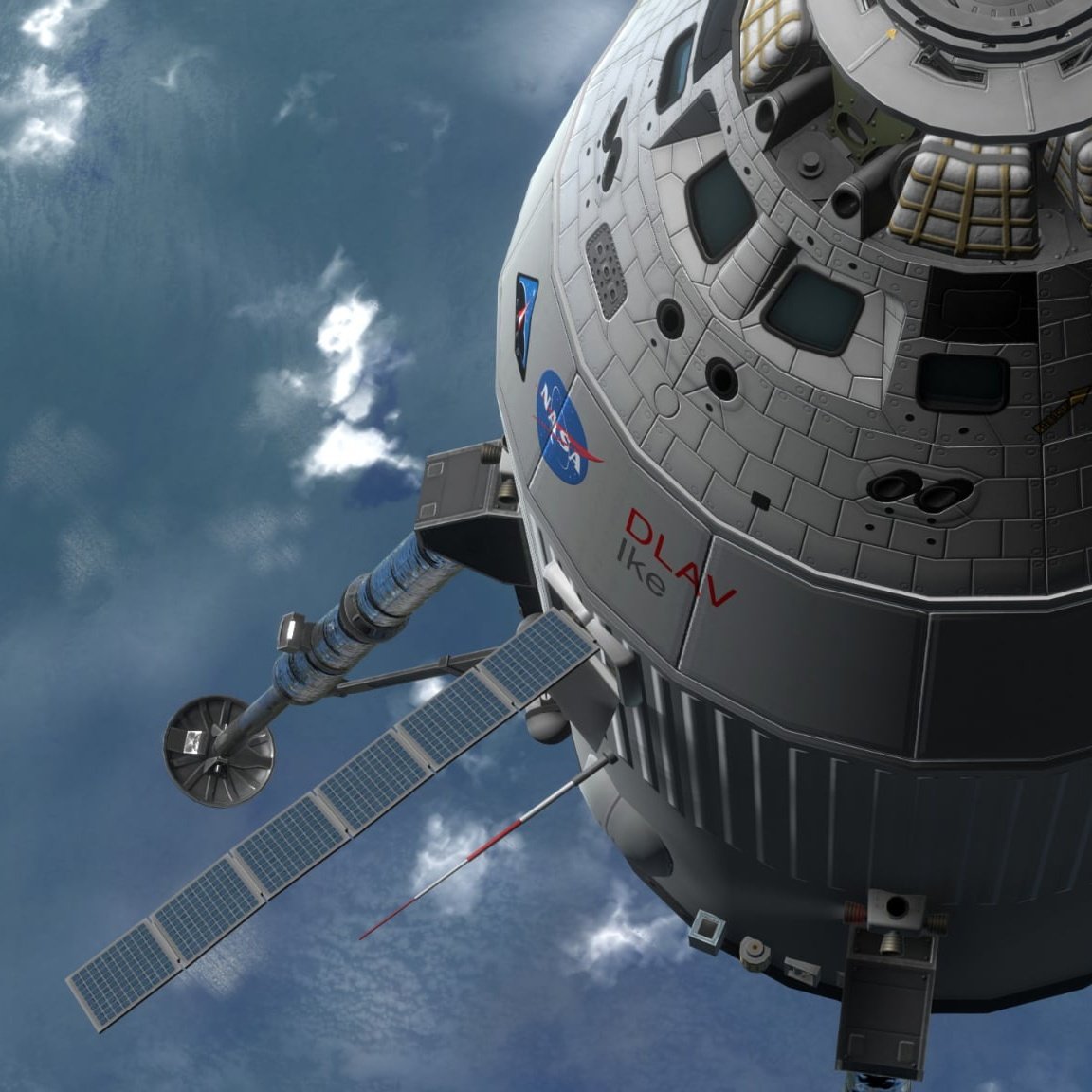 NunoSeletti's tweet image. Aujourd'hui, test en orbite basse du nouveau lander Martien "Ike" (DLAV : Duna Landing and Ascent Vehicle). L'ancienne version manquait de Delta V. #KSP #Space