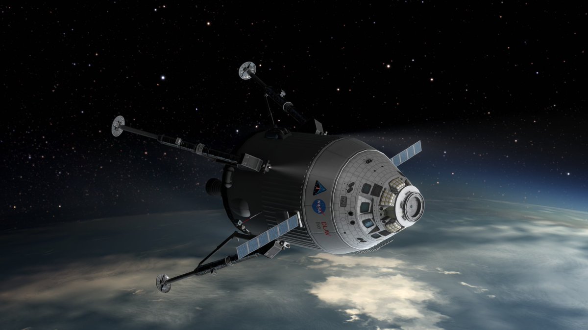 NunoSeletti's tweet image. Aujourd'hui, test en orbite basse du nouveau lander Martien "Ike" (DLAV : Duna Landing and Ascent Vehicle). L'ancienne version manquait de Delta V. #KSP #Space