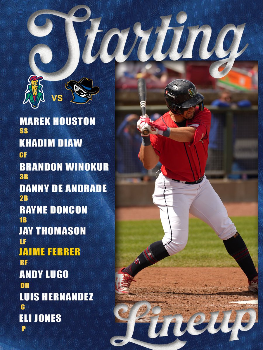 CRKernels's tweet image. Game 1 starting lineup 🔥🌽

📻: milb.com/cedar-rapids/f…

📺: ballysports.com/zones/milb/gam…

#startinglineup #gameday #crkernels #onlyincr