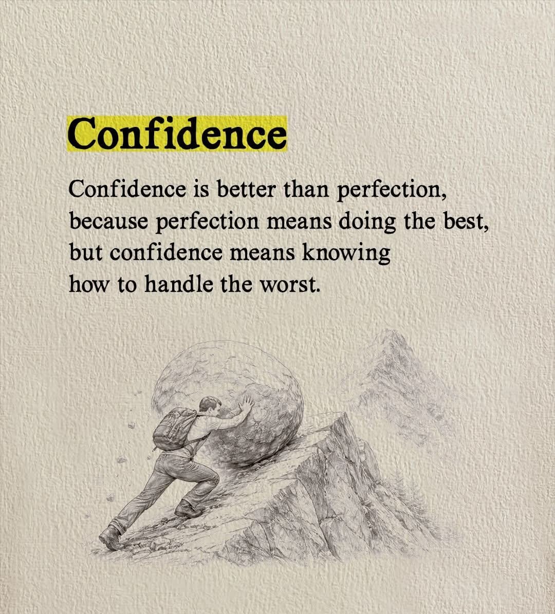 TONYADAKOL99419's tweet image. Perfection needs ideal conditions.
Confidence doesn’t.

It shows up ready
for whatever happens.

#confidence
#selfconfidence
#growthmindset
#selfimprovement