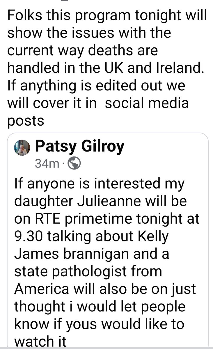 The_Katie_Trust's tweet photo. 📺Watch❗📺 tonight Julie Anne Lynch talking about her daughter Kelly 💜⬇️ #JusticeForKelly #Monaghan #HiddenHomicides https://t.co/yBu6Urqfz0