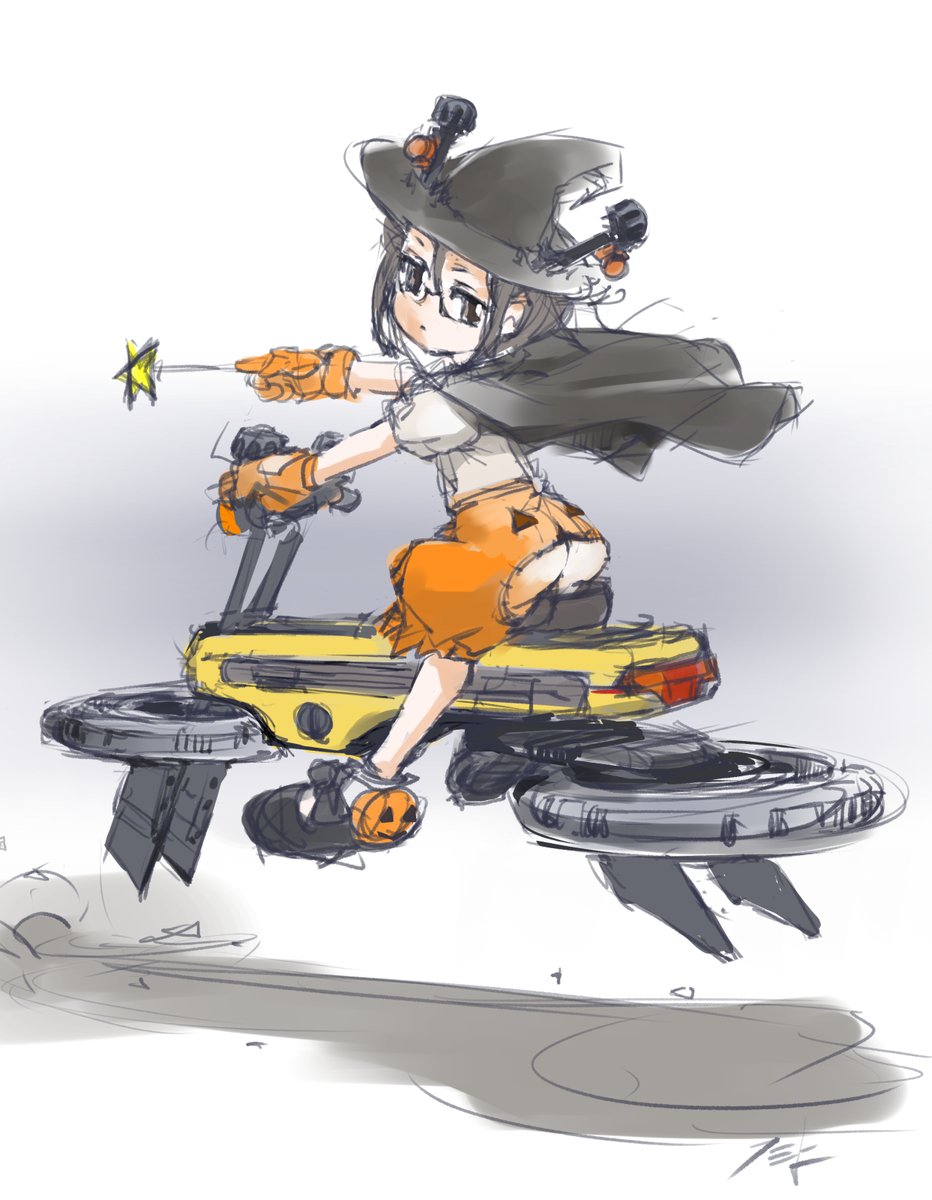 「#これを見たやつは飛んでる画像をあげろ ふらいいんぐモトコンポ」|フミよのイラスト