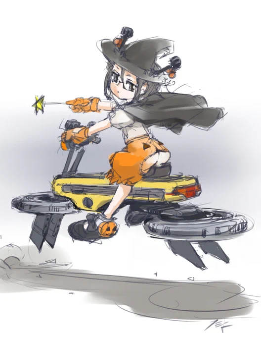 #これを見たやつは飛んでる画像をあげろ ふらいいんぐモトコンポ