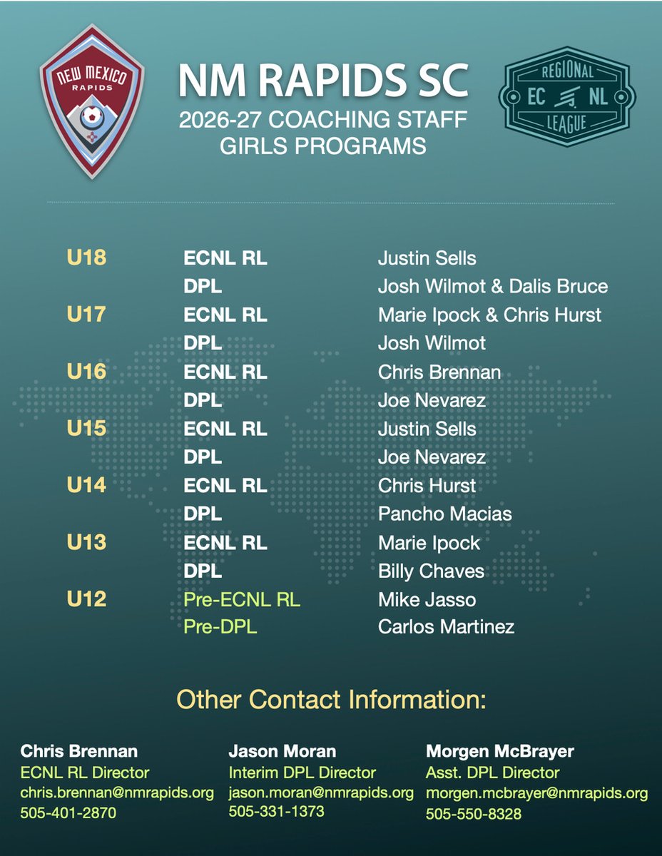 New Mexico Rapids Soccer Club tweet media