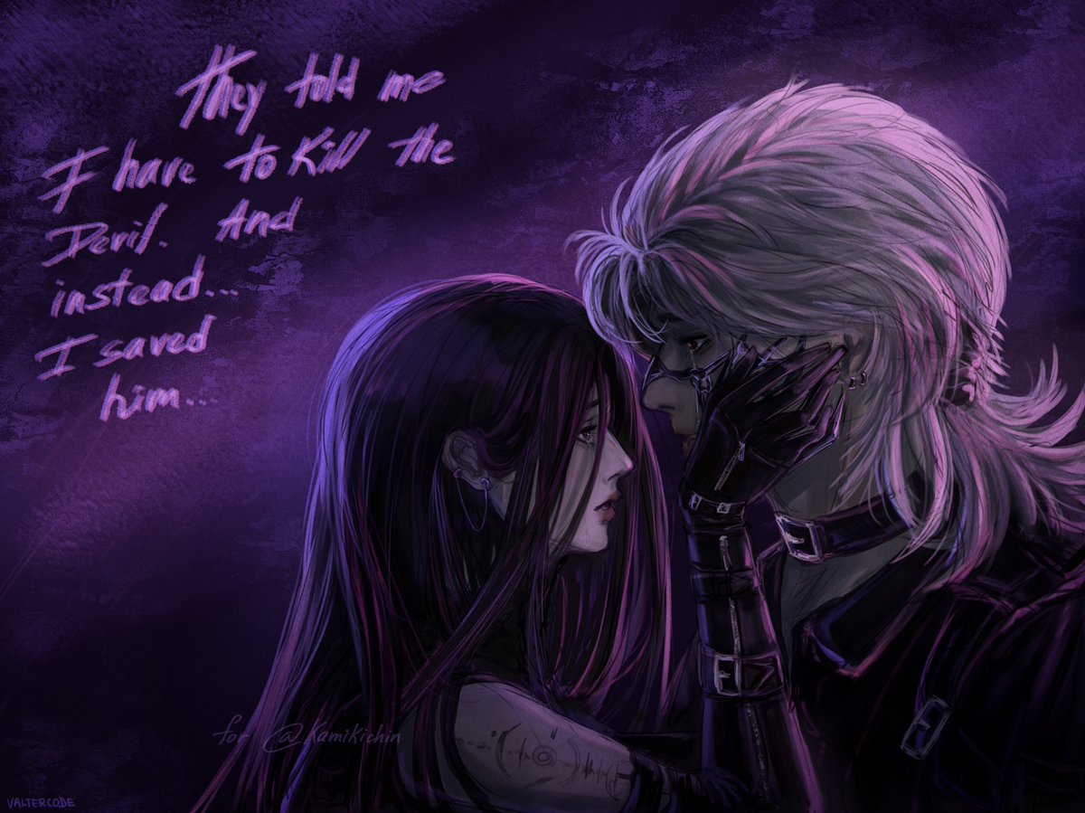 valtercode_'s tweet image. poor bebe he thinks he’s a monster :(
[commission, do not use]

#loveanddeepspace #lads #sylus #恋与深空 #秦彻