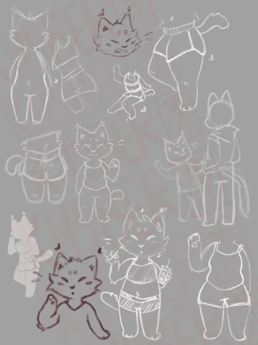 khyber_26's tweet image. Another sketch dump 🙃 #fursona #OCart #doodles never named the lion, haven’t drawn him in a long time