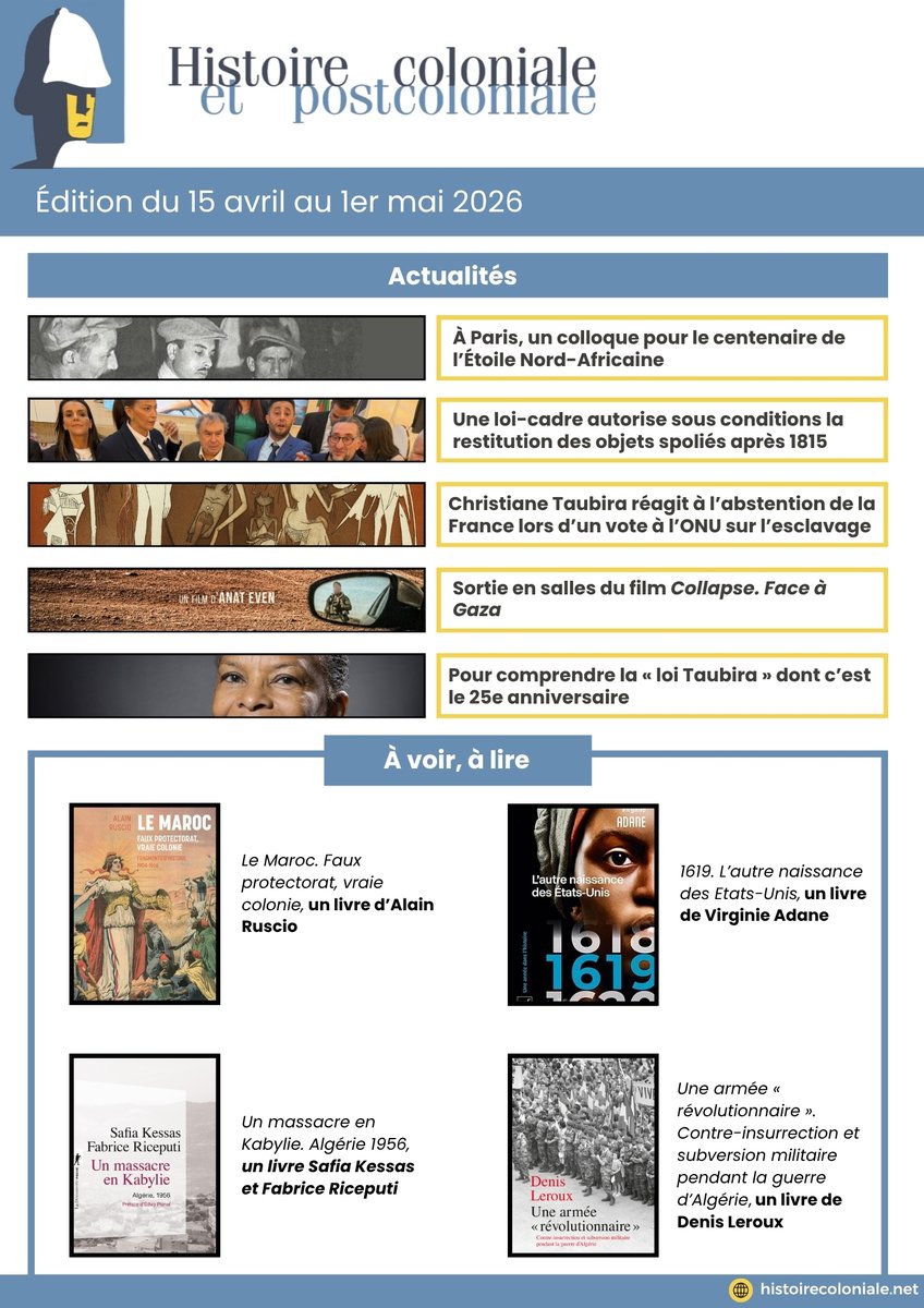 Histoire coloniale et postcoloniale tweet media