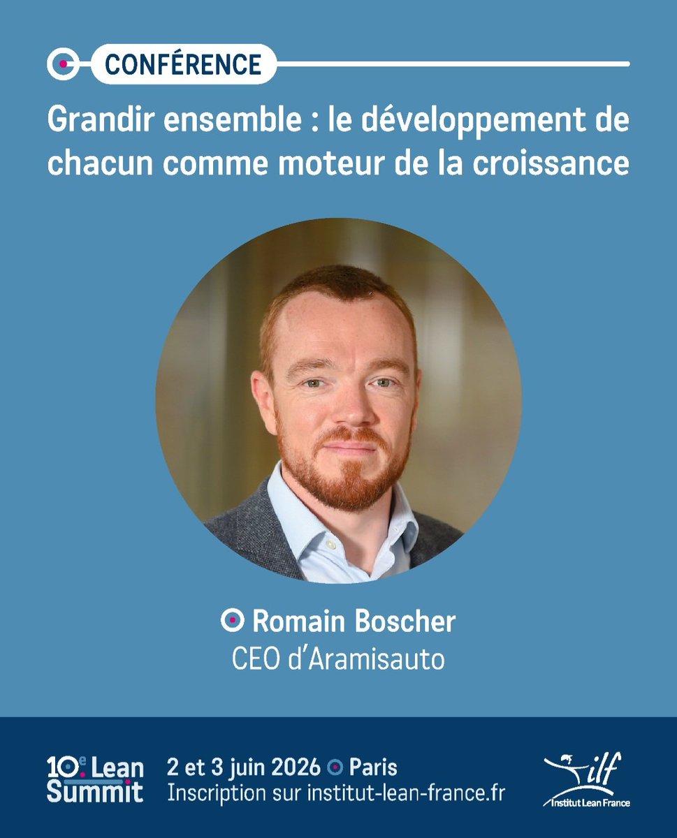 INST_LEANFRANCE's tweet photo. En conférence le 2 juin au Lean Summit à Paris ! https://t.co/jdKVkvOt0g