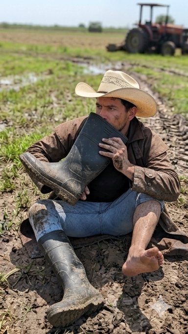 AxelDm2019's tweet photo. Después de un día largo oliendo las botas de hule a sudor 🥵🥵🥵 https://t.co/4cp6JcK8cw