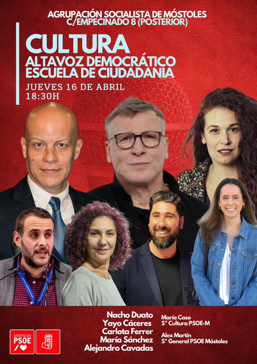 💜Nuestra compi <a href="/elenayllon/">Elena/❤️💜</a> ha asistido a este acto del <a href="/PSOEMostoles/">PSOE Móstoles</a>. 

👉La cultura y su función transformadora, reflexión crítica en estos momentos de retroceso ideológico para que la cultura vuelva a ser un derecho, no un privilegio

👏 Enhorabuena