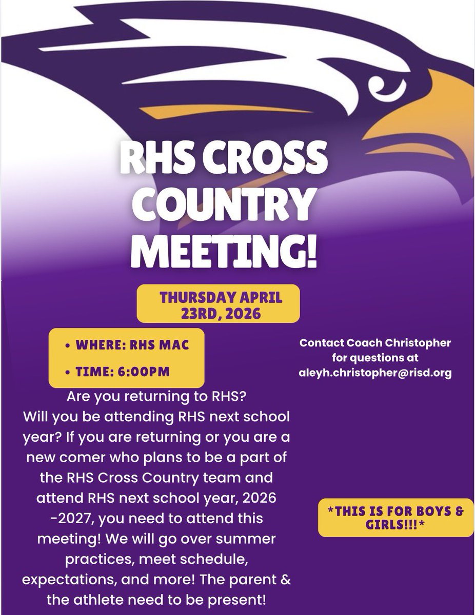 Richardson High School Cross Country💜💪🏾 tweet media