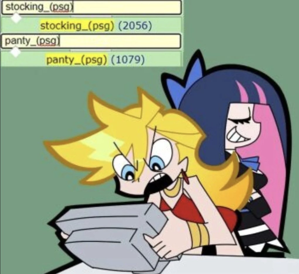 91 vcs acham de Panty &amp; Stocking...!?