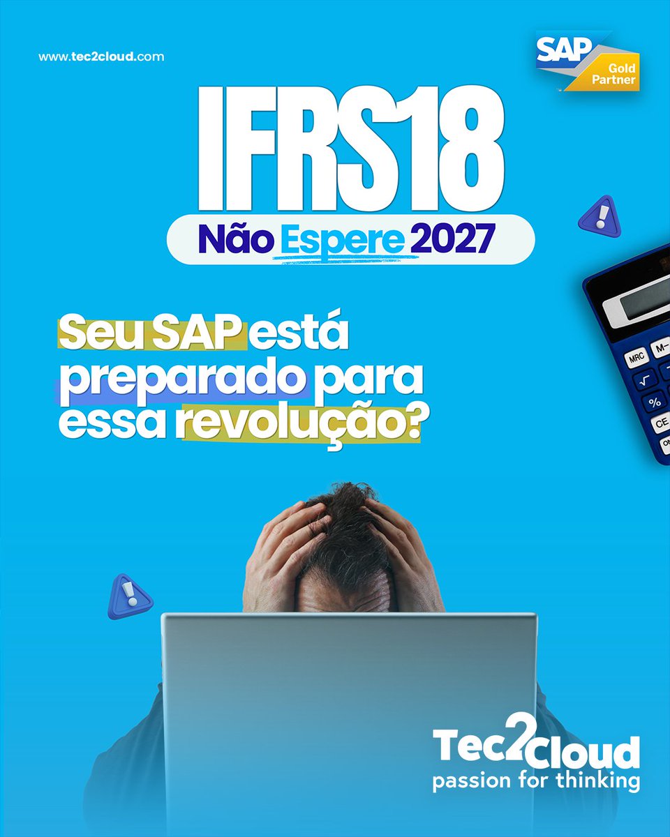 Tec2Cloud's tweet photo. Não Espere 2027: Agende seu Assessment IFRS 18 com a Tec2Cloud

#IFRS18 #SAP #Tec2Cloud #ConsultoriaSAP #ComplianceFinanceiro #AgendeSeuAssessment @tec2cloud https://t.co/4LqkPkryFg https://t.co/8LexAbMaVn