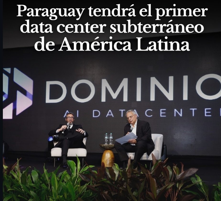 🇵🇾| Paraguay da sus primeros pasos en la inteligencia Artificial.

Se trata del primer Data Center subterráneo de toda América latina, a realizarse por una empresa Estadounidense.

El objetivo es proveer la capacidad de cómputo necesaria para el avance de la IA y el aprendizaje