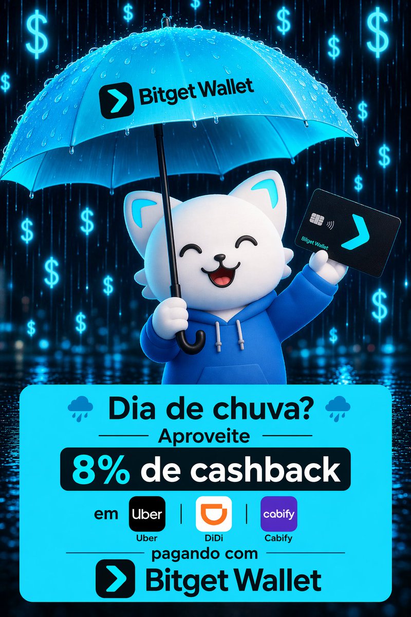 BitgetWalletPT's tweet image. 🚨 Atenção!

Suas corridas podem te dar dinheiro de volta 🚕💨

Use o Bitget Wallet Card no Uber, Cabify ou DiDi e ganhe 8% de cashback

💰 válido nos primeiros $100 gastos por mês

Vai sair? Já sabe qual usar 👀

#Uber #DiDi #Cashback #Crypto #BitgetWallet