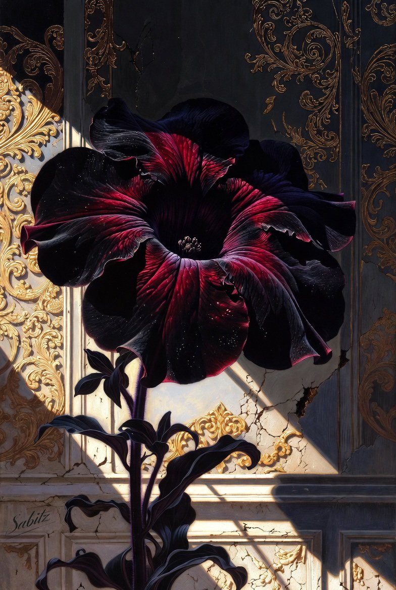 A darker kind of Thursday bloom. 🖤

#AIArt #AIArtistCommunity