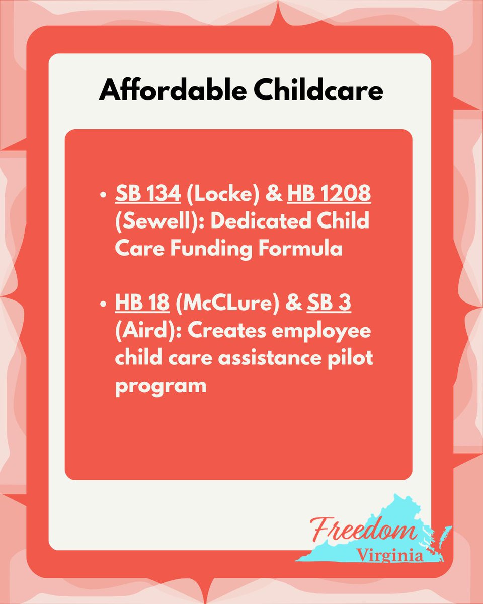 TeamFreedomVA's tweet photo. Check out some of the affordability legislation that has been signed so far! https://t.co/rVaTJtuSOf