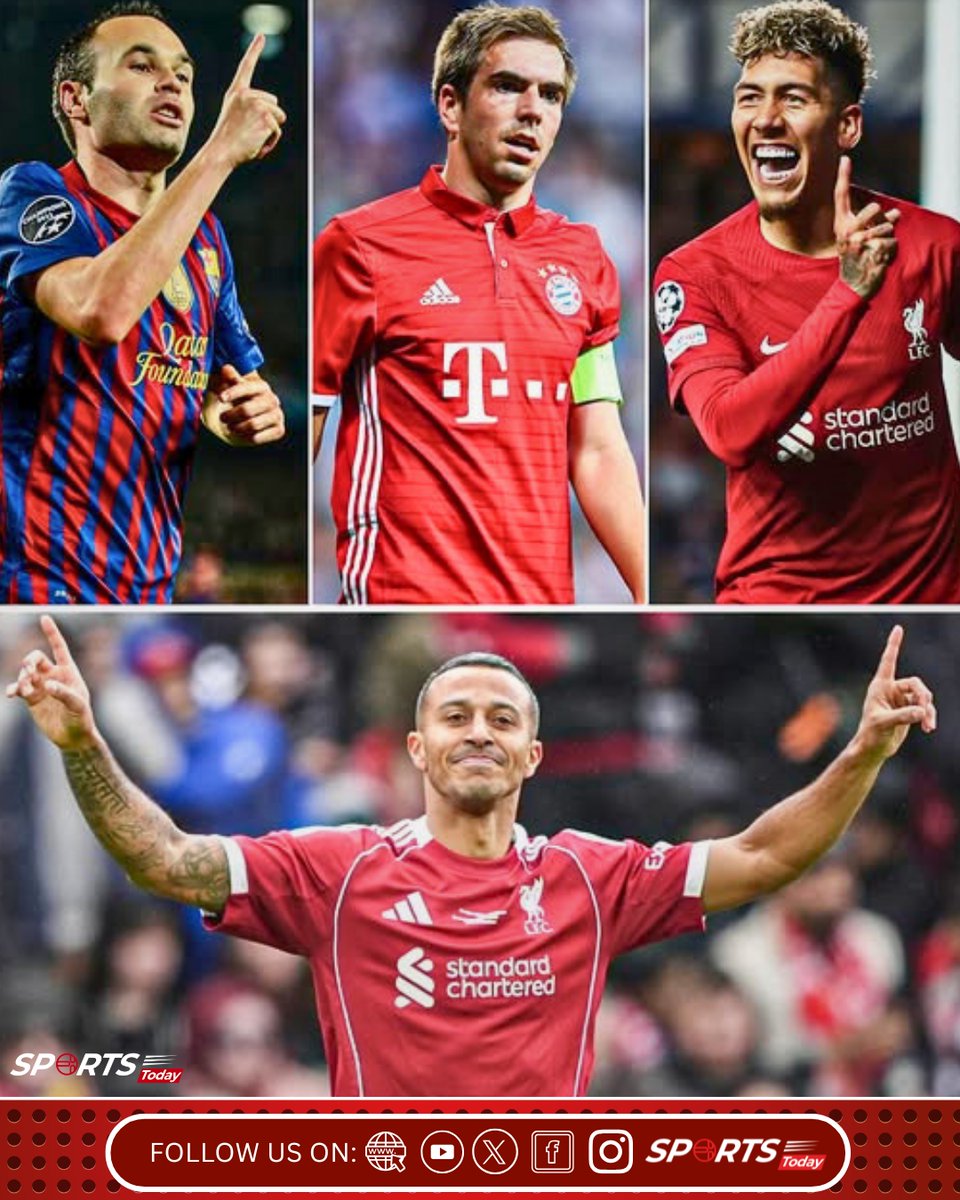 thesports_today's tweet image. Thiago has picked the three best players he played with from Barcelona, Bayern and Liverpool

#TheSportsToday #Thiago #FootballNews #TopPlayers #Debate