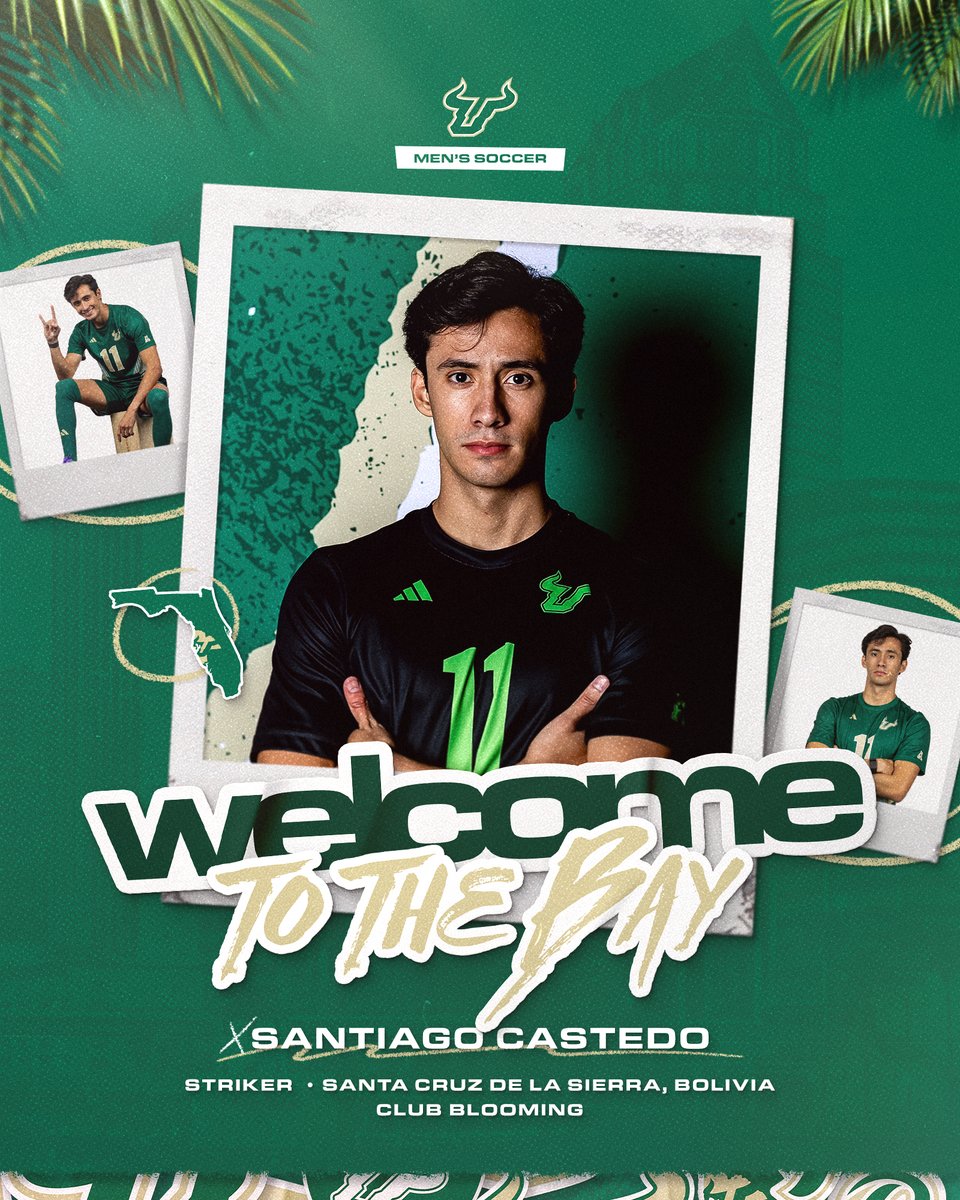 USFMSOC's tweet photo. Welcome to the Bay, Santiago 🌴 https://t.co/WXiyHEPc3L