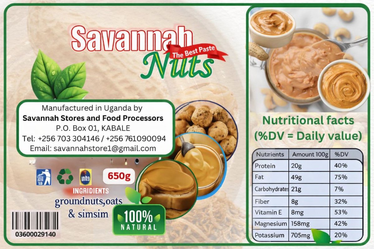 100% natural
Diabetic friendly 
Enjoy the pure taste with the Real Nutrition