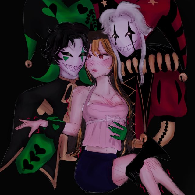 Tweetsbyninixx's tweet photo. Harlequin x mc x Pierrot 😝😝 
#thefreakcircus #mc #pierrot #harlequin https://t.co/PFQCuiURfT