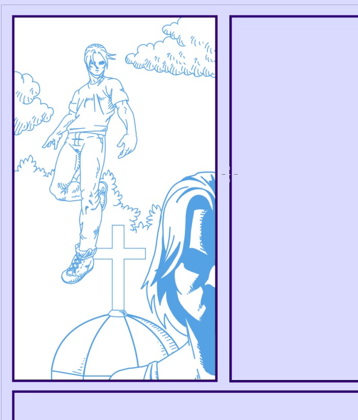 First glimpse of a new scene from Chaotica.
The mysterious woman finally appears… while Shiva descends behind her.
#webcomic #wip #comicart #indiecomic #manga #digitalart #Chaotica #PentaComicsPress