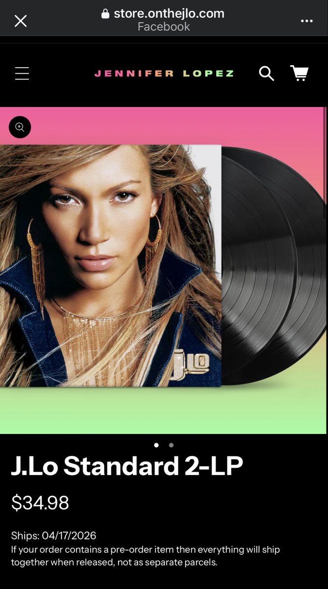 spsmith136's tweet image. @jlo what the hell is going on with the #ontheJLo #store?!! Ordered the 25th anniversary albums…gold vinyl, release date changed to 10th July (no communication), but when checking order, get error message on webpage saying link expired!! #JenniferLopez #WMG @warnermusic