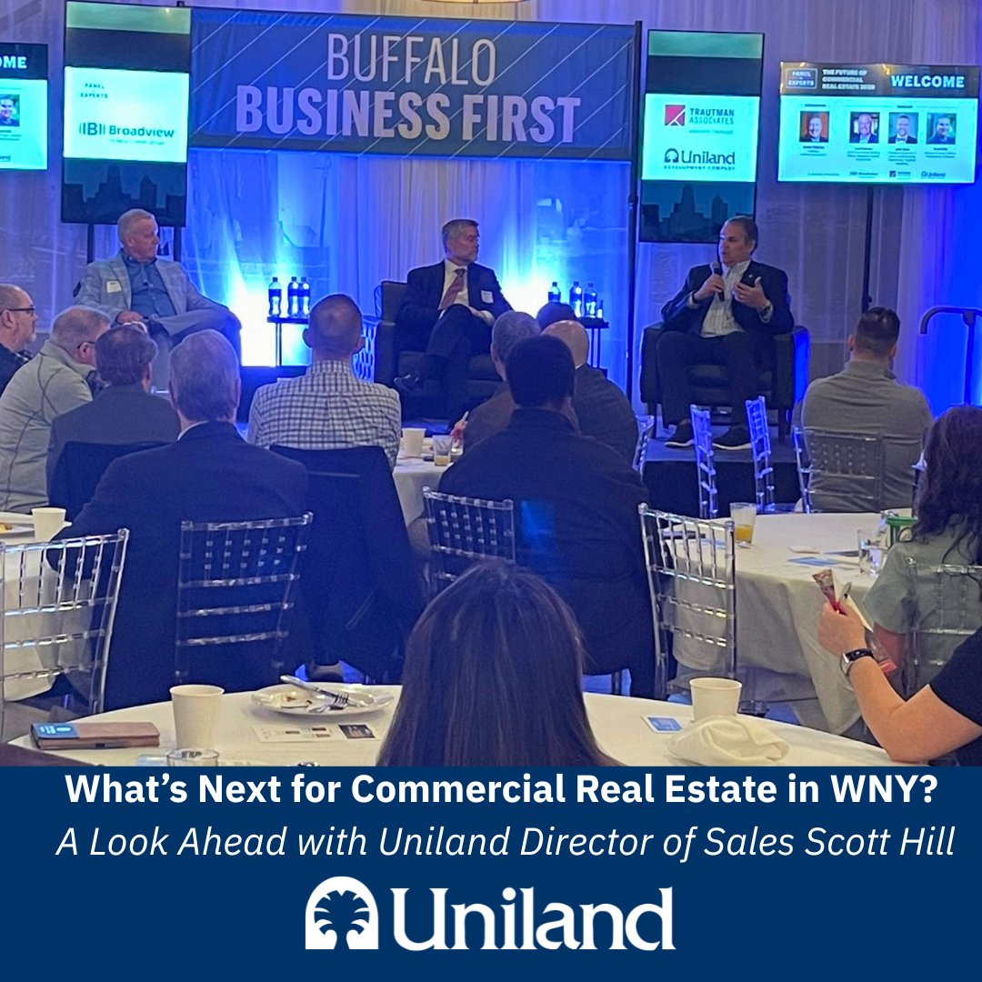 UnilandDevCo's tweet photo. The office isn’t dead. The standard just got higher.
As seen in @BfloBizFirst, Uniland’s Scott Hill, CPM, covers today's WNY workspace trends. See how modern, intentionally designed spaces are helping companies perform, attract talent, + stay resilient: https://t.co/Jqxad4K4Ls https://t.co/nvEAIbynZu