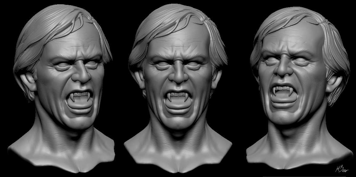 MarkBeer4's tweet image. Headshots of the Mike Ryerson statue. #salemslot #tobehooper #stephenking