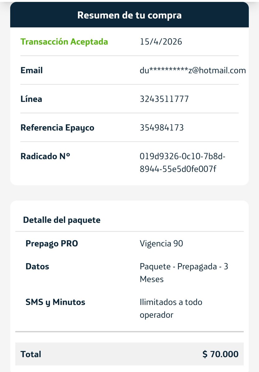 D_KapsG97's tweet photo. Alguien de TW que trabaje en Movistar ? 

Realicé una recarga de $70.000 a una línea y nunca llegó!! @MovistarCo 

Tengo comprobante del banco y comprobante de la página de Movistar!! https://t.co/zgZsXa9sV9