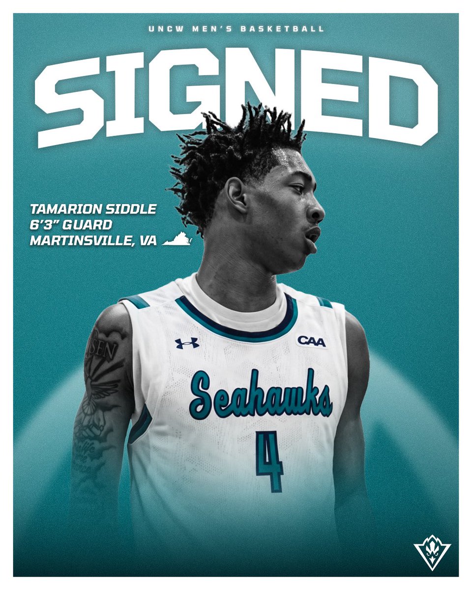 uncwmenshoops's tweet photo. Tamarion Siddle 🤝 UNCW

#BleedTeal https://t.co/oCORPloNi3