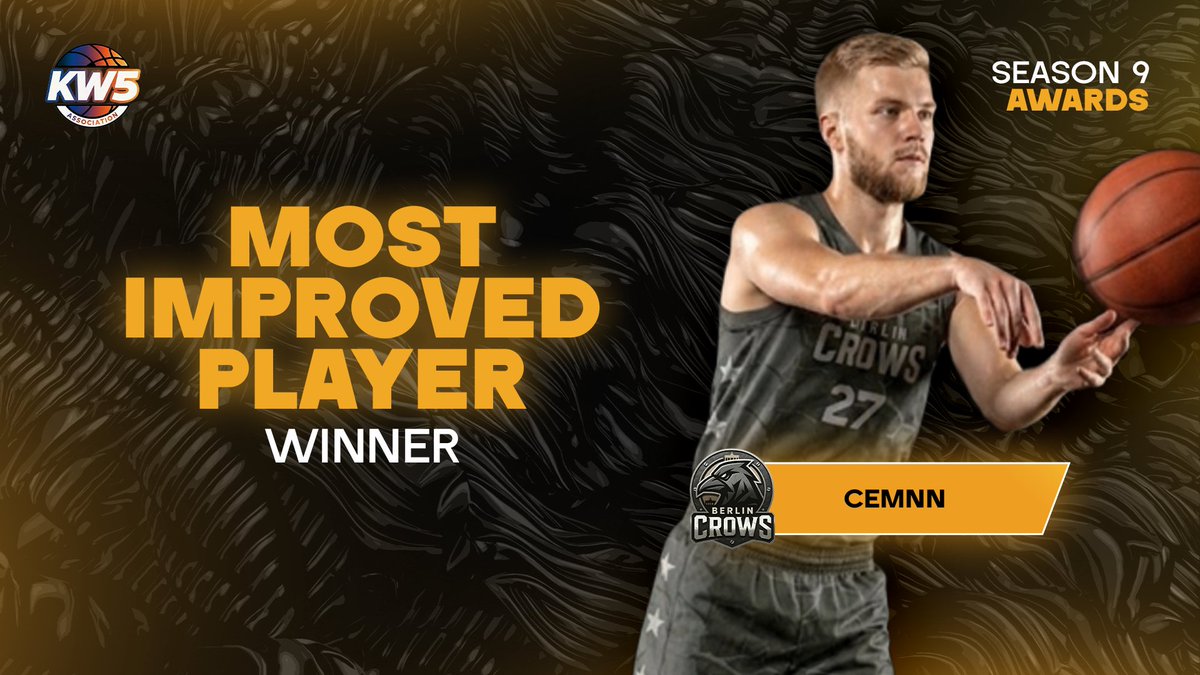 KW5_EU's tweet photo. 🟧@KW5_EU ASSOCIATION SEASON 9 AWARDS 🟧
---
MIP of the Season is @Cemnnx  from @KW5Crows  .

Congratulations