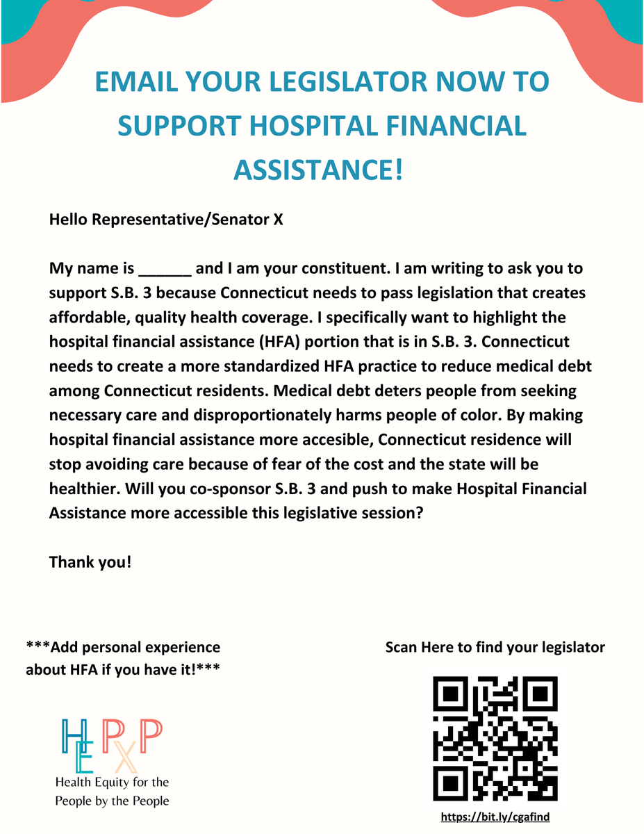 HealthEquityCT's tweet photo. Want to strengthen the impact of your advocacy through collective action? URGE YOUR LEGISLATORS TO PASS S.B. 496 &amp; S.B. 03: Click here for messaging and tools you can use to find and contact your legislator. https://t.co/TVO76bs4Q2