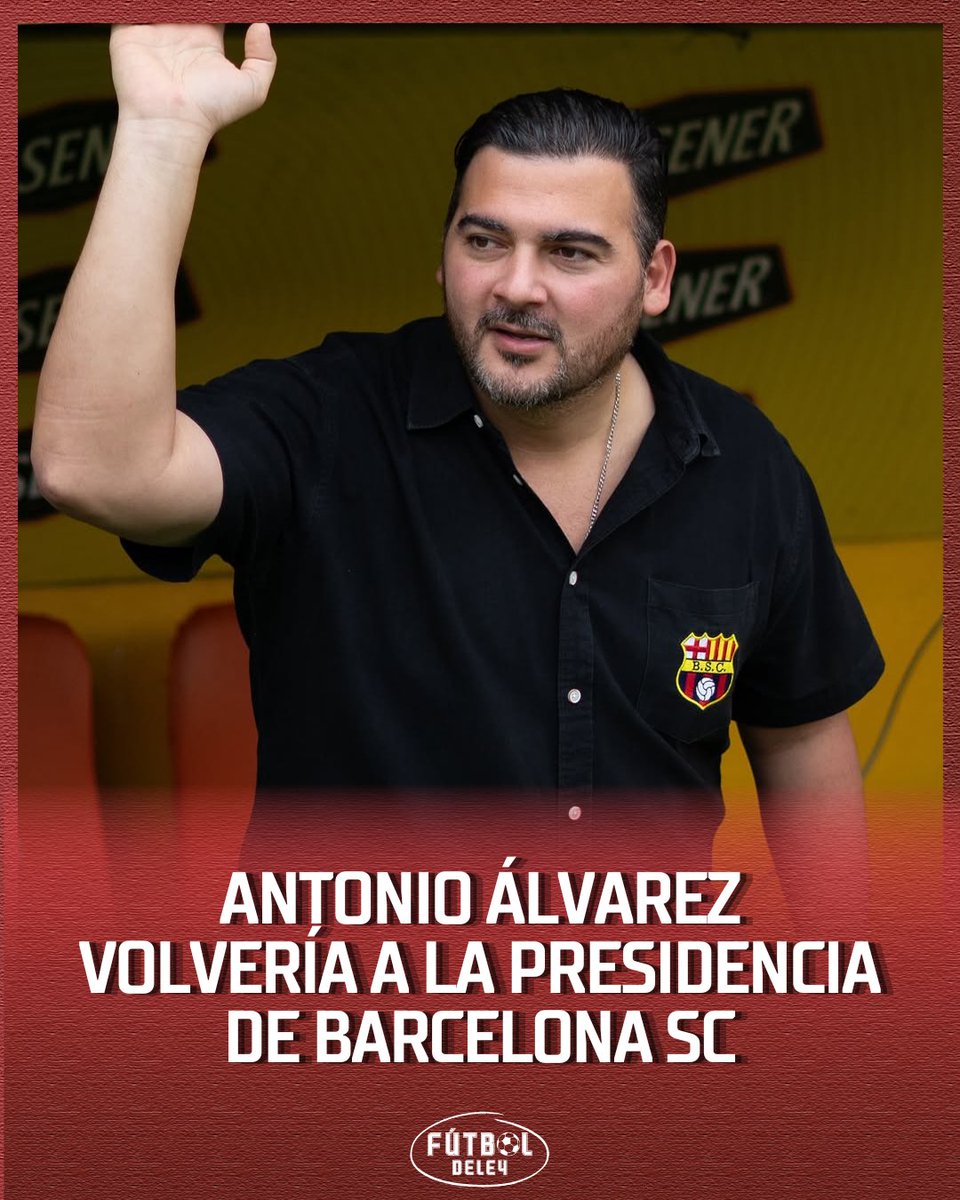 Futboldeley_'s tweet image. ⚽ | Cambios en la dirigencia de Barcelona Sporting Club😱

🤵🏻‍♂️ Antonio Álvarez habría retomado la presidencia del club, luego de que finalizara el periodo de subrogación que estaba a cargo de Miguel Montalvo.🚨🟡

#antonioalvarez #barcelonasc #presidencia