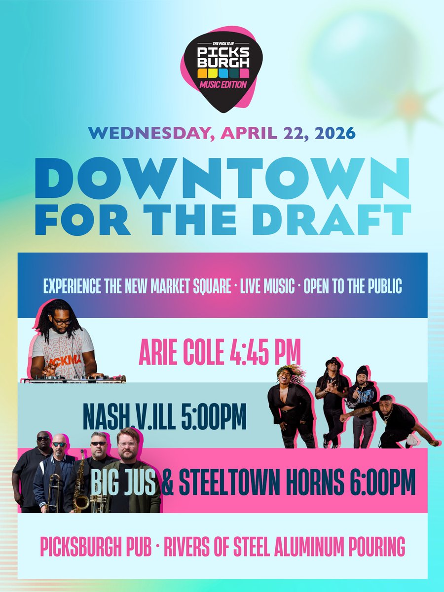 DowntownPitt's tweet photo. #DowntownPGH #TheDraft2026 #Pittsburgh https://t.co/J4Tn7sWQfK