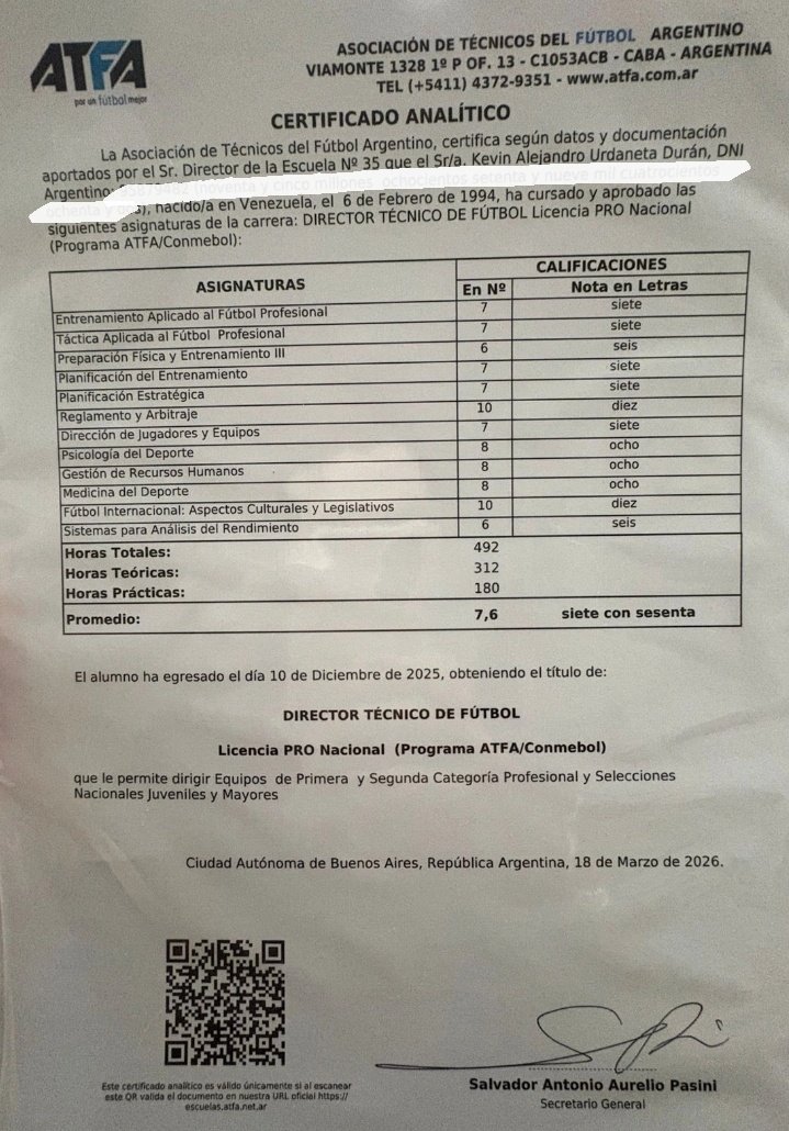 Kevin Urdaneta Durán tweet media