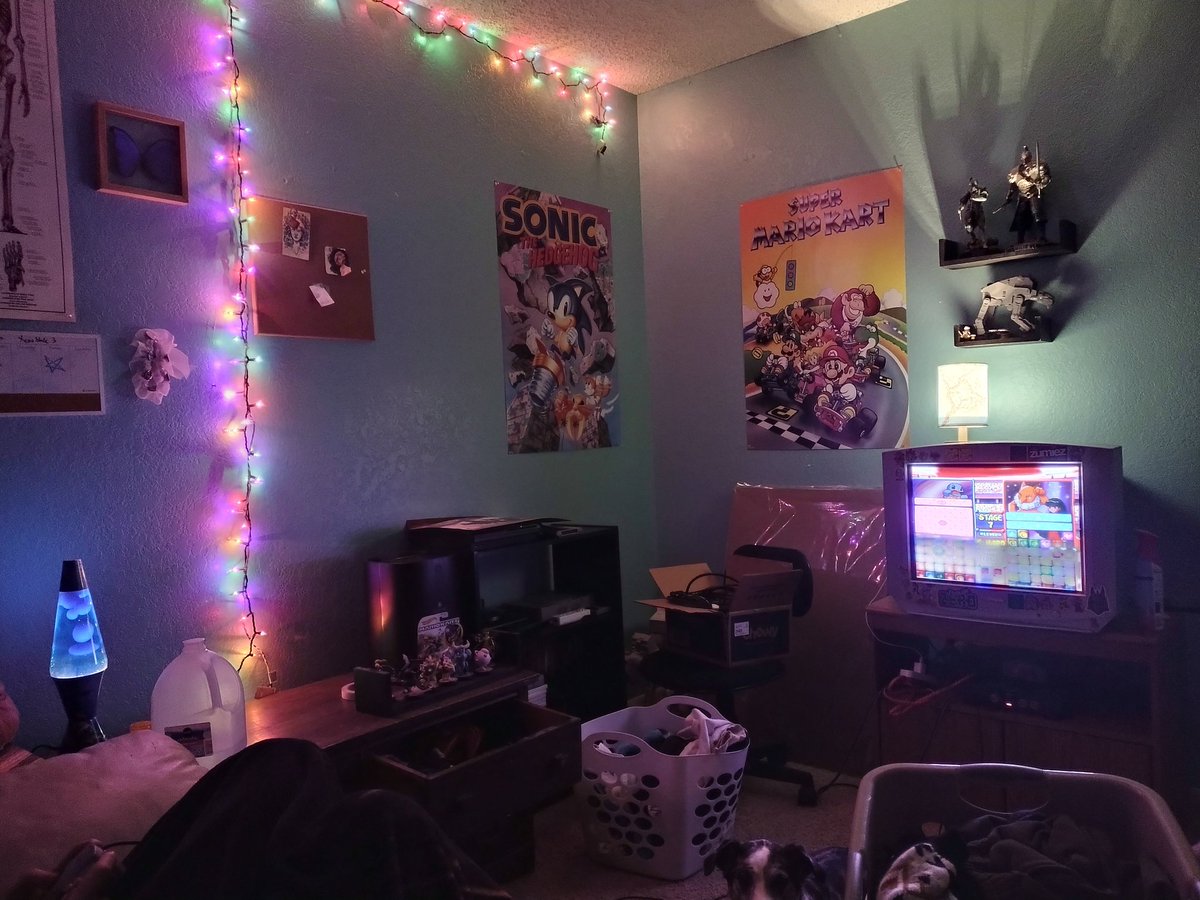 GrigoriVT's tweet image. Ayyy my chill/90's vibe room is coming together! This is my place to play all my old/childhood games 🥰
#gaming #cozyroom #iwasdoinglaundrypleasedontbullyme