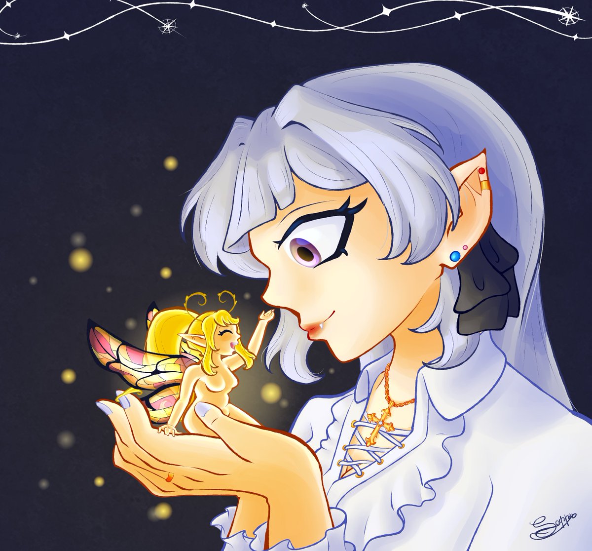 SapphUselessPan's tweet photo. Did you know about the vampire and the fairy who fell in love?

#スタリラ #RevueStarlightRelive #スタァライト #大月あるる https://t.co/FpqmtnLFyj