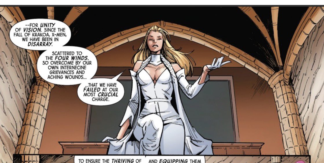 Hussy616's tweet image. #EmmaFrost endeavour is one of unity, trust and sharing, trust despite the risk of harm. #Cyclops is a path of loneliness, isolation and fear due to recent experiences. #XMen
