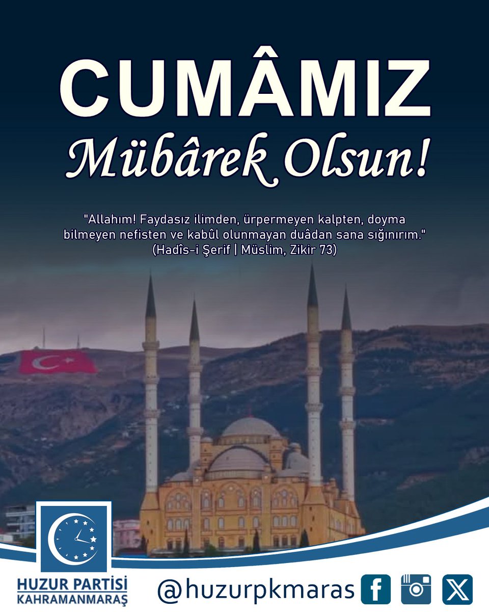 kmhasanceren's tweet photo. #CumâmızMübârekOlsun! #HayırlıCumâlar! https://t.co/uD78RYpE5O