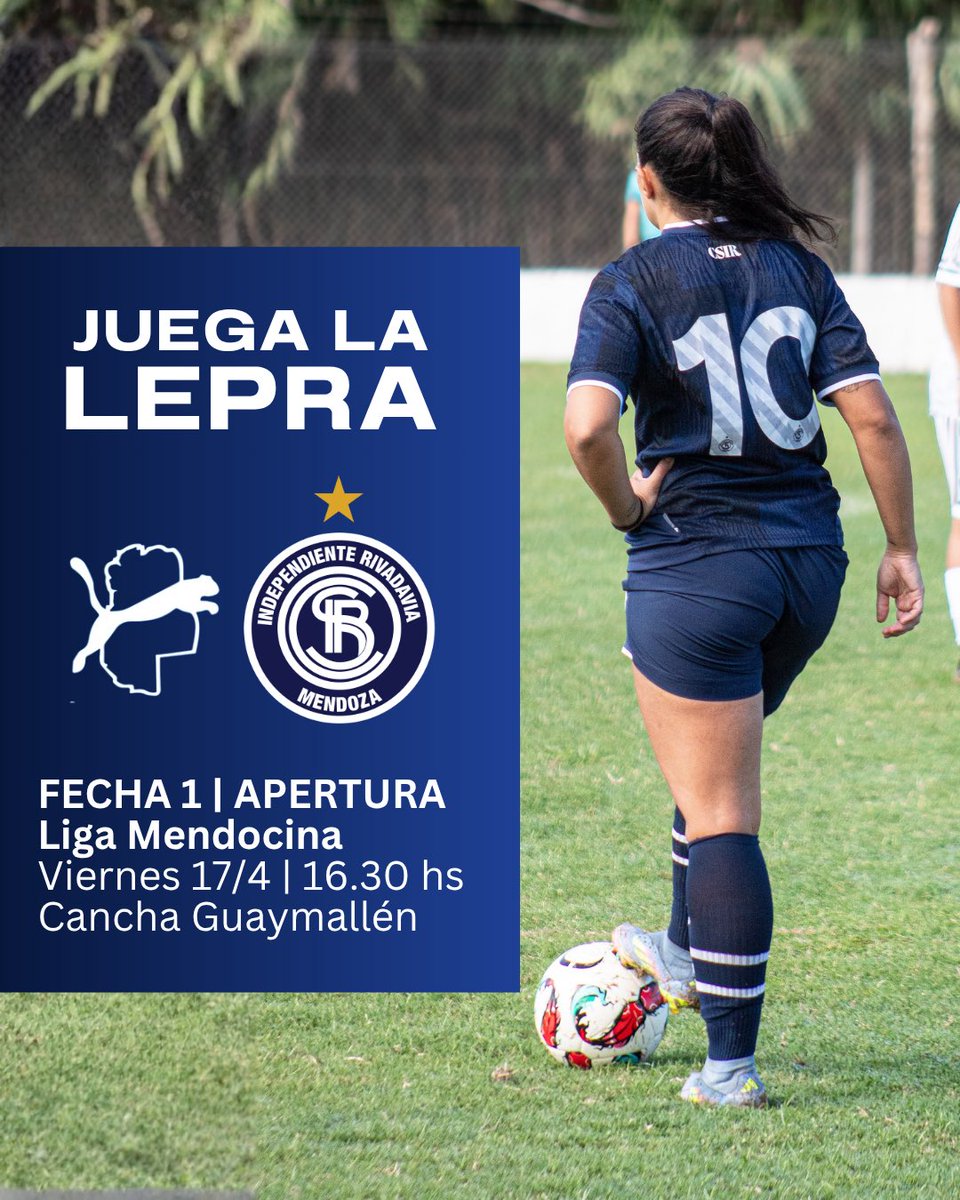 Por la primera fecha del Torneo Apertura de Liga Mendocina visitaremos a Las Pumas este viernes desde las 16.30, en cancha de Guaymallén. ¡Vamos Lepra!
